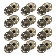 25 Sets Sewing Snap Buttons, Press Buttons Snap Fasteners 19mm, Bronze