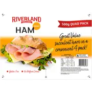 Riverland Ham Sliced Quad Pack 500g
