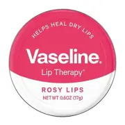 Vaseline Lip Therapy Lip Balm Tin, Rosy Lips, 17g (Pack Of 2) - Rose