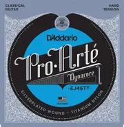 D'Addario EJ46TT ProArte DynaCore Classical Guitar Strings, Titanium Trebles, Hard Tension
