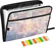 Palace Clouds Pink Accordion Folder Organizer A4 Letter Size Expanding File, Paper Folders with Pockets
