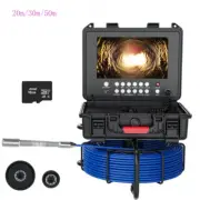 9 Inch 1080P HD DVR Sewer Pipe Inspection Camera 17mm Drain Industrial Endoscope