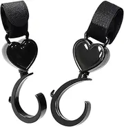 Stroller Hooks - Stroller Hooks | Black Color 2x Pram Pram Clip, Multipurpose 360 Degree Rotating Rotating Bag Clip for Mom for Bag, Durabble Organizer, Water Bottles