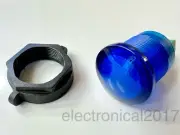 VCC FlexVolt™ Panel Mount LED Indicator w/ Screw Terminals, 22mm, BLUE, 5-28VDC
