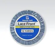 Lace Front Support Double Sided Lace Front Tape - Long Bonding Hold for Wigs and Hair Extensions - Good Strong Flexible Grip - Safe and Easy to Use - 3/4" x 12 Yards (WKR-LF-M2)