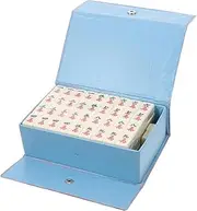 Mahjong Tiles 1 Set Portable Mahjong Chinese Mahjong Game Mini Mahjong Tile for Outdoor Camping Travel Living Room Home Chinese Mahjong