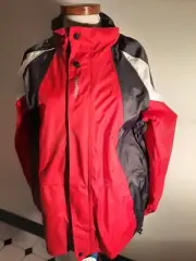 Fastrider Regenjacke Waterproof Windstopper Windjacke S Rot/Antra