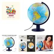 Scout Illuminated, Decorative Classroom Globe with Stand, World Globe with Mo...