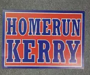 Homerun Kerry 2004 Democratic Candidate Poster