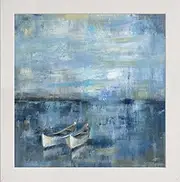 Frame Company Watson Range Two Boats by Silvia Vassileva, Photo Frame - 10 x 10 Inches, White