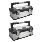Protector Hard Case with Removable Tray Wrench Portable Tool Box with Lock