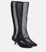 [Christopher Esber] Christopher Esber Vapour mesh knee-high boots UK 6 black