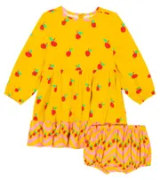 [Stella McCartney Kids] Stella McCartney Kids Baby printed twill dress and bloomers set M 12 multicoloured