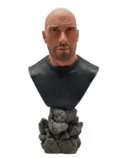 Dwayne Johnson 1:6 Scale Resin Bust Statue The Rock WWE F&F Luke Hobbs A3