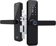 Smart Lock, Fingerprint Door Lock TT Lock APP Electronic Lock Digital 13.56mhz Card Tags Hotel Lock Dual Latch,for Bedroom Hotel Office Apartment(22x180 5050) FANDIAO