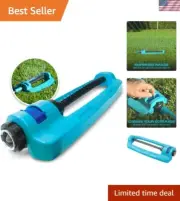 Lightweight Metal Base Oscillating Sprinkler: Maximum 4,400 Sq Ft Lawn Coverage