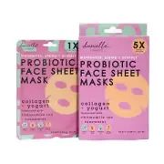 Face Mask Sheet Skin Care Masks Hydrating Nourishing Collagen Skincare 5 Pack