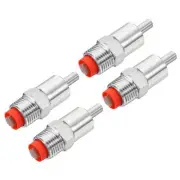 Pig Nipple Waterer Poultry Drinker Feeder 1/2"PT Stainless Steel Plastic Hat 4pc