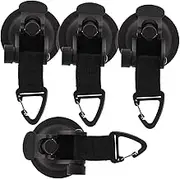 QUMIIRITY 4Pcs Heavy Duty Tent Suction Cup Hooks for Tarp Tie Downs Portable and Wind Resistant Camping Accessories for Outdoor Travel Easy to Use and Carry