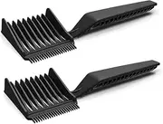Professional Barber Fade Combs, 2Pcs Heat Resistant Flat Top Clipper Combs,Barber Fade Combs Blend Fade Comb,Heat Resistant Clipper Comb Curved Positioning Blending Flat Top Comb