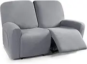 Recliner Cover Slipcovers 4/6/8 Pieces Stretch Jacquard Lazy boy Recliner Sofa Cover 1/2/3 Seat Recliner Couch Covers with Side Pocket Washable Furniture Protector for Living Room (Color : #5, Size