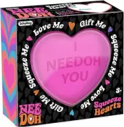 Schylling NeeDoh Color Change Squeeze Heart Fidget Toy Assorted CCSQHND25