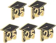 [WRITWAA] 5pcs Doctor Hat Brooch Graduation Lapel Pin Cap and Gown Accessories Graduation Accessories Boutonniere Pins Graduation Cap Graduation Button Pins Graduation Badge Zinc Alloy