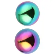 2 Pcs Floating Pond Balls 2pcs Gazing Globe Stainless Steel Mirror