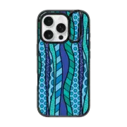 iPhone 16 Pro Impact Ring Stand Case MagSafe Compatible WAVES BY ROMERO BRITTO