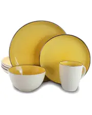 Elama Mellow-Yellow 16pc Dinnerware Set