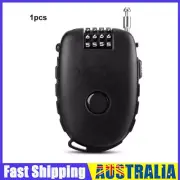 Motorcycle Helmet Lock Motorbike Cable Lock Anti-theft Resettable Helmet Lock