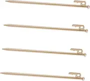 GOOHOCHY 4pcs Outdoor Tent Pegs Heavy Duty Ground Stakes for Camping Durable Wear Resistant for Tents Outdoor Activities Premium Quality Design