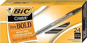 BIC Cristal Xtra Bold Ball Pen, Bold Point (1.6mm), Black, 24-Count