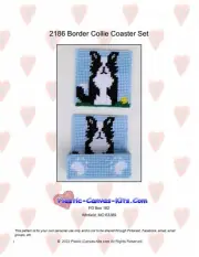 Border Collie Coaster Set-Plastic Canvas Pattern or Kit
