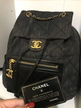 （售出）Chanel 後背包 牛仔丹寧包