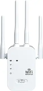 Internet Extender WiFi Booster, WiFi Signal Booster 4 Antlasnas Home Wall Penetration Wireless Network Amplifier Amplifier 1200M Repeater, 1200Mbps WiFi Range Extender