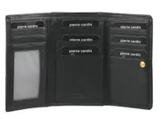 Pierre Cardin Womens Soft Italian Leather RFID Purse Wallet Rustic - Black