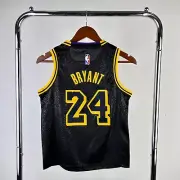 NWT KOBE BRYANT #24 YOUTH S LA LAKERS BLACK JERSEY BASKETBALL JORDAN CURRY