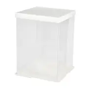 BULK 40pk Clear Tall 10in Acrylic Cake Box (10x10x12in)