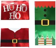 4X Christmas Money Wallet Xmas Gift Card Holder Checks Voucher Xmas [Design: Santa Belt & HoHoHo]