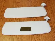 Sun Visor Set With Mirror White LT/RT Side Fits Volkswagen Type2 Bus 1952-1967 (for: Volkswagen)
