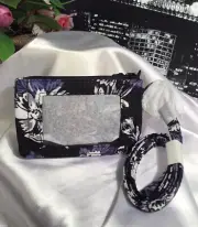 Vera Bradley ZIP ID Case & Lanyard Set in FROSTED FLORAL NWT RV$29