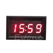 12V/24V LED Vehicle Electronic Clock Car Motorcycle LED Digital Display Clock Red
