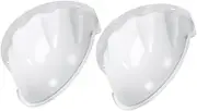2pcs Camera Rain Cover Indoor Security Rain Cover Security Outdoor Waterproof for Home Security Outdoor Rain Cameras Security Rain Cover Plastic White