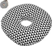 QUMIIRITY Adult Side Sleeping Pillow with Ear Hole Compact Donut Pillow for Home Office