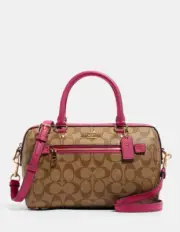 NWT COACH 83607 Rowan Satchel In Signature Canvas