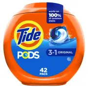 PODS® Liquid Laundry Detergent Pacs, Original Scent, 42 Count