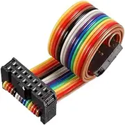 XYWHPGV IDC Rainbow Wire Flat Cable 14P D-type FC/FC Connector 2.54mm Pitch 0.25m/9.8inch Length(6445b c7651 26e6f 84cb9 ada36 99e85