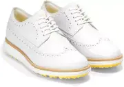 Cole Haan Z1891 Womens White Original Grand Wing Oxford Golf Shoes Size 9 B