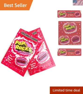 24 Count Cherry Popping Candy: Exciting, Crackling Bubble Gum Sensation
